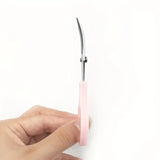 Curved Scissors for Hair Extensions and Wigs - Professional Hairdressing Shears with Ergonomic Handle
