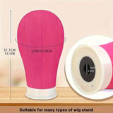 Wig Head 22Inch Wig Stand With Mannequin Head Canvas Block Wig Head And Stand For Wig Making Styling Model And Display Hair Hats