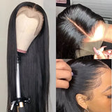 Straight Lace Front Wigs Lace Front Synthetic Fiber Wigs Glue less Wig Pre-Plucked With Baby Hair Hairline