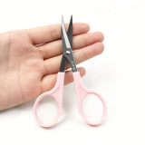 Curved Scissors for Hair Extensions and Wigs - Professional Hairdressing Shears with Ergonomic Handle