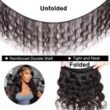 100% Virgin Brazilian Hair Extensions in Natural Black Color, Available in 12-40 Inch Body Wave Bundles, Sold in 1/3 Bundles.